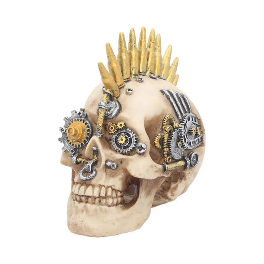 NEMESIS NOW STEAMPUNK GEARS WAR SMALL SKULL FIGURA 17.5 cm