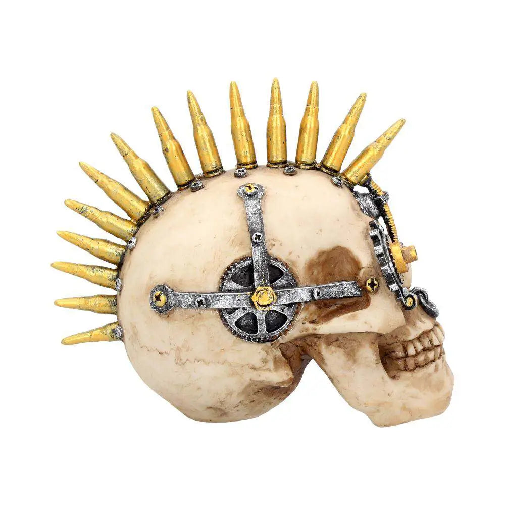 NEMESIS NOW STEAMPUNK GEARS WAR SMALL SKULL FIGURA 17.5 cm