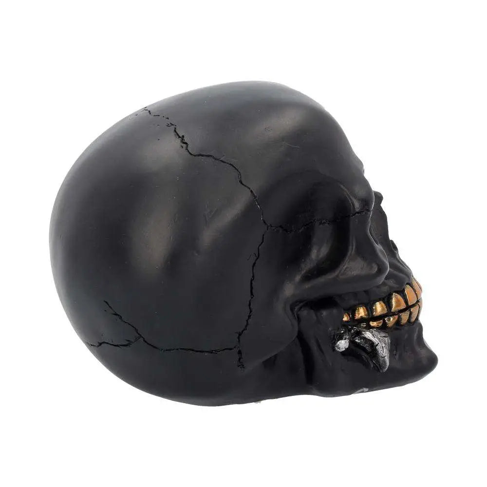 NEMESIS NOW SKULL GOTHIC BLACK ROSE DEAD FIGURA 15 cm