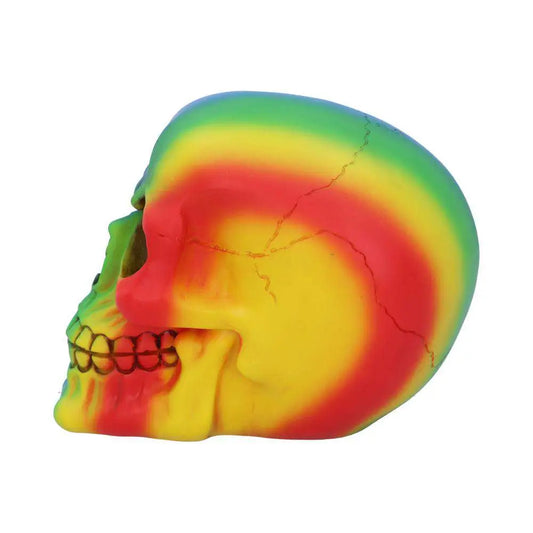 NEMESIS NOW SKULL ORNAMENT RAINBOW STATUA 15.5 cm