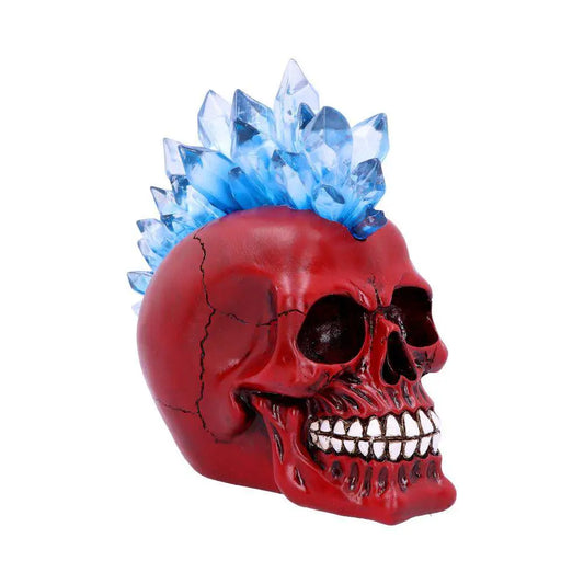 NEMESIS NOW SKULL CRYSTAL LED HAWK RED STATUA
