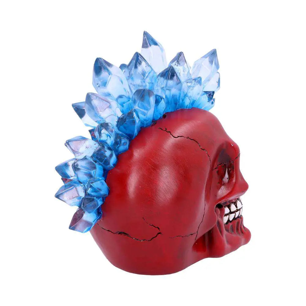 NEMESIS NOW SKULL CRYSTAL LED HAWK RED STATUA