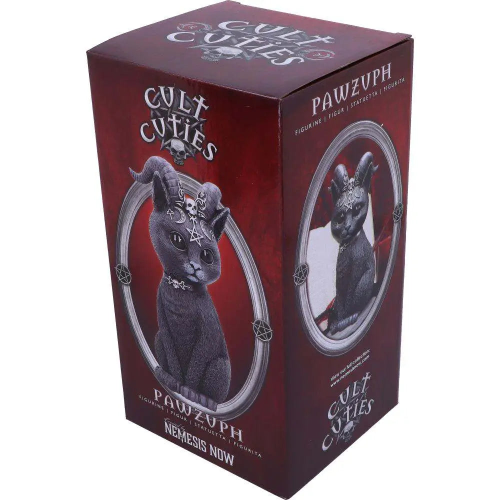 NEMESIS NOW CULT CULTIES PAWZUPH HORNED OCLT CAT FIG STATUA 26.5 cm
