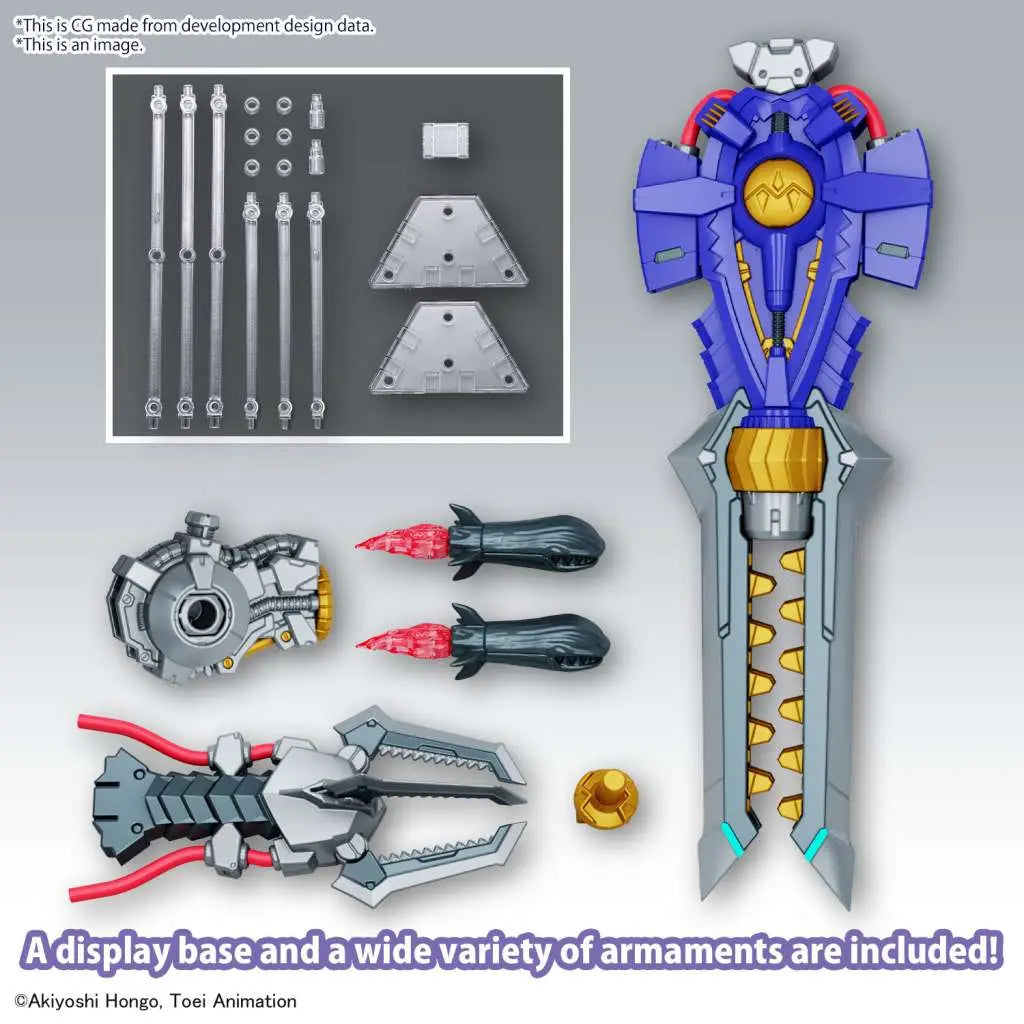BANDAI RISE AMPLIFIED METALGREYMON VACCINE MODEL KIT 15 cm