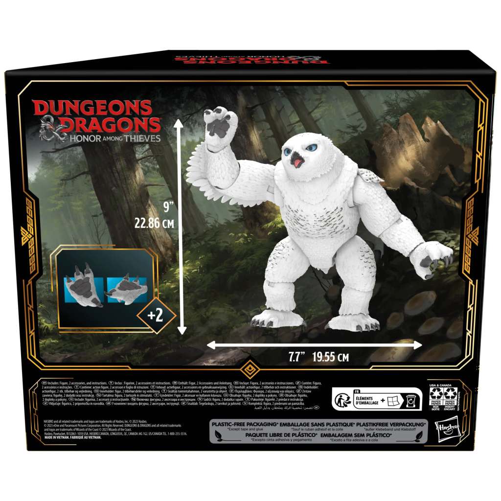 DUNGEONS & DRAGONS: HONOR AMONG THIEVES GOLDEN ARCHIVE ACTION FIGURA OWLBEAR/DORIC 15 CM HASBRO