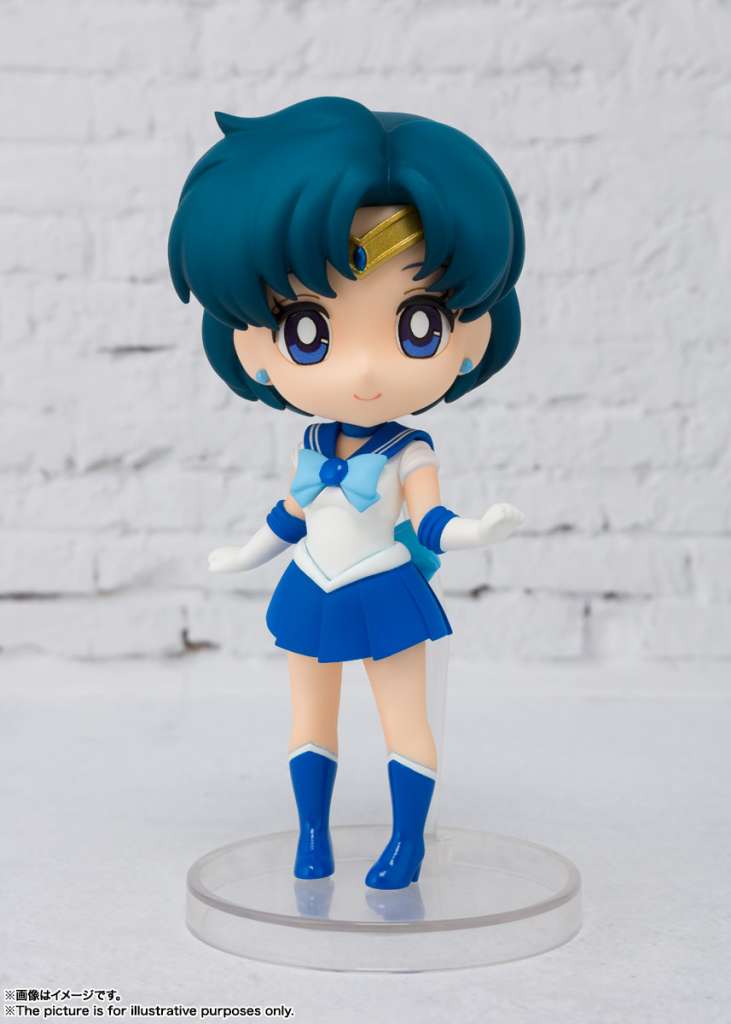 BANDAI SAILOR MERCURY SAILOR MOON FIGUARTS MINI ACTION FIGURE 9 CM