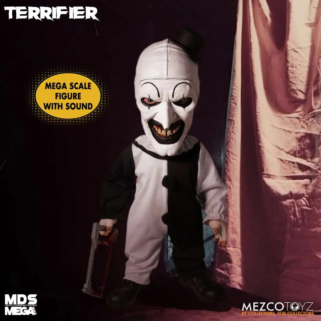 MEZCO TOYS - TERRIFIER MDS MEGA SCALE TERRIFIER ART CLOWN W/SOUND ACTION FIGURE 45 cm
