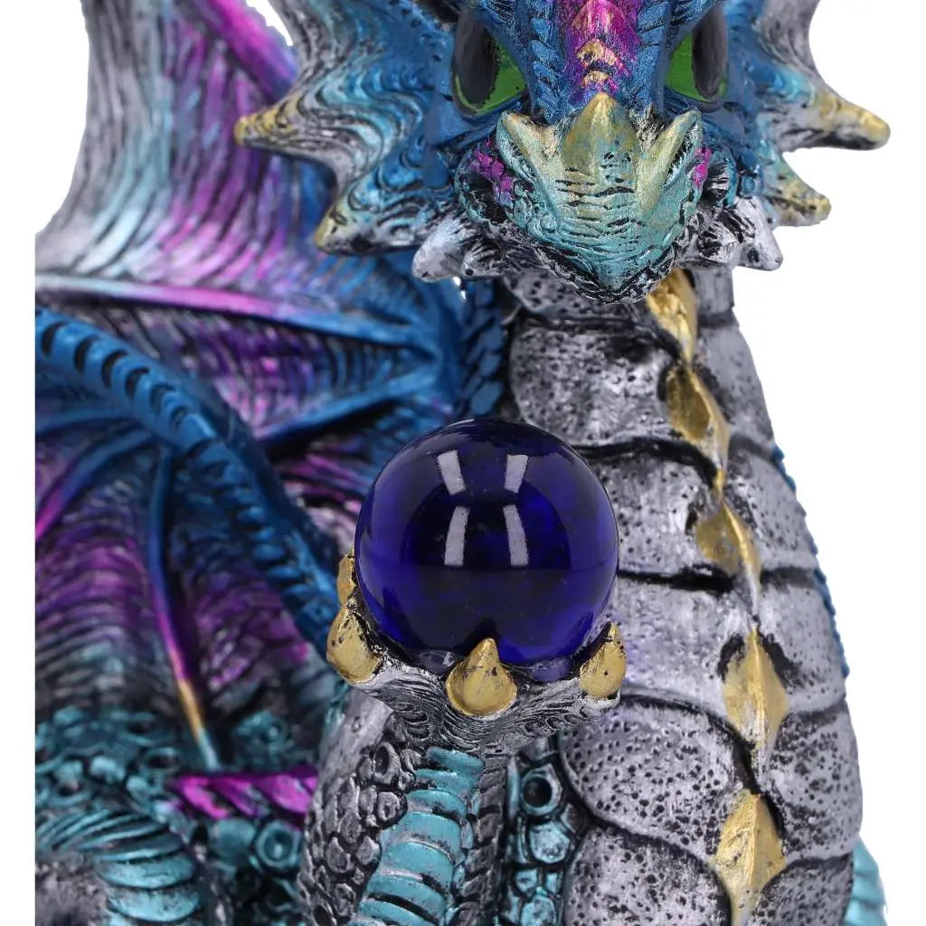 ORB HOARD DRAGON FIGURINE BLUE