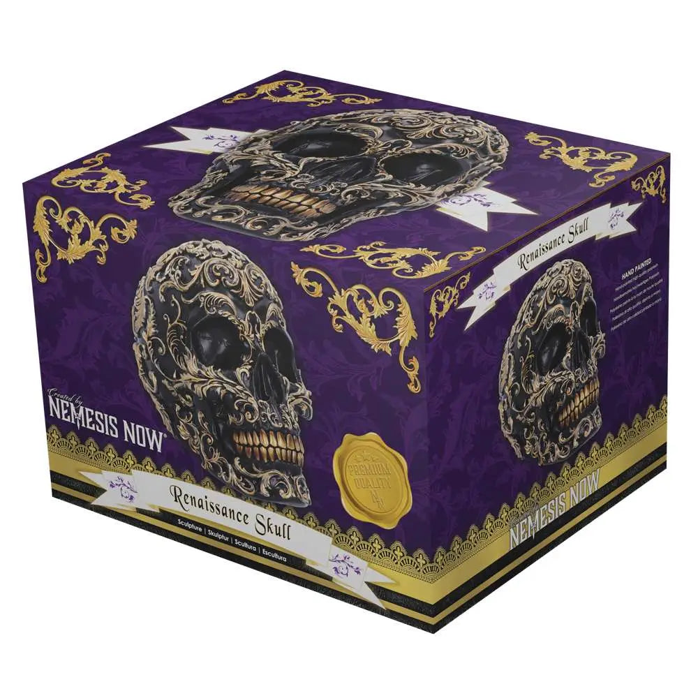 RENAISSANCE BLACK AND GOLD SKULL