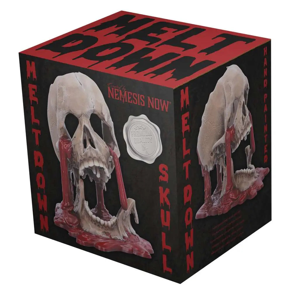 NEMESIS NOW MELTDOWN SKULL FIGURA 16.5 cm