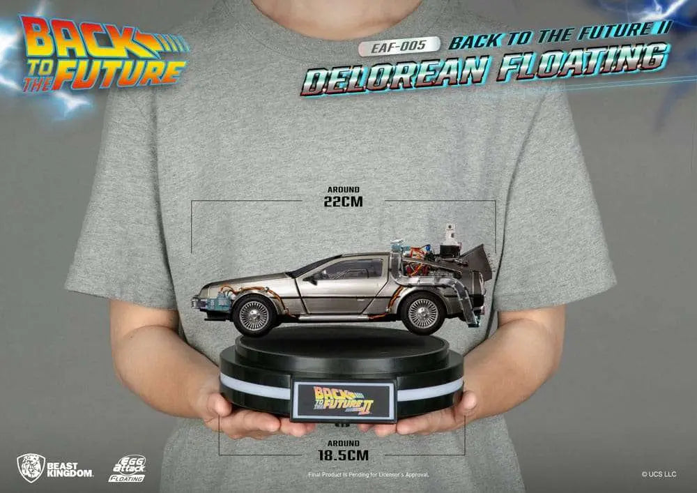 BEAST KINGDOM BACK FUTURE 2 DELOREAN FLOATING REPLICA 20 cm