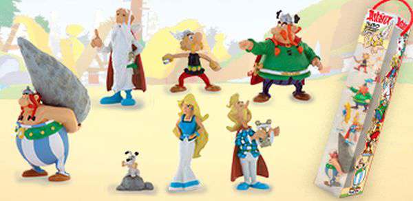 ASTERIX GALLIC VILLAGE TUBE 7 FIGURES
