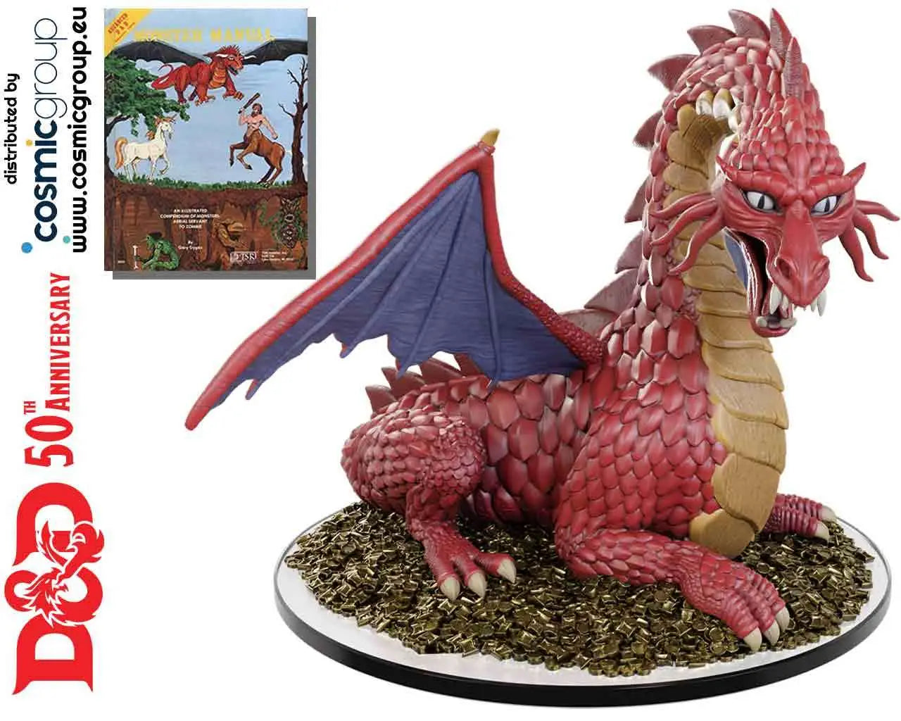 WIZKIDS DUNGEONS & DRAGONS - ICONS REALMS: 50TH ANNIVERSARY - CLASSIC RED DRAGON MINI FIGURA