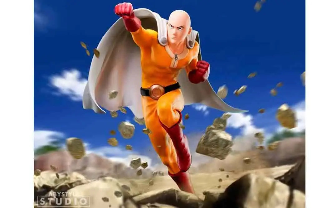 ABYSTYLE STUDIO ONE PUNCH MAN SAITAMA SUPER COLLECTION PVC 1/10 STATUA 21cm