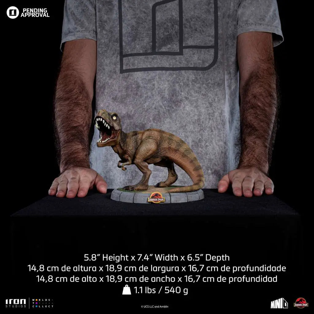 IRON STUDIOS - JURASSIC PARK JURASSIC PAR T-REX REGULAR MINICO STATUA 15 cm