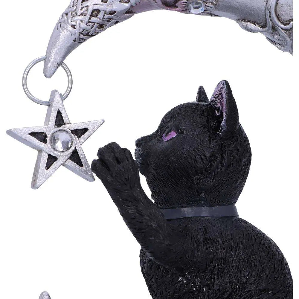 NEMESIS NOW LUNA COMPANION MOON CAT ORNAMENT FIGURA 18.8 cm