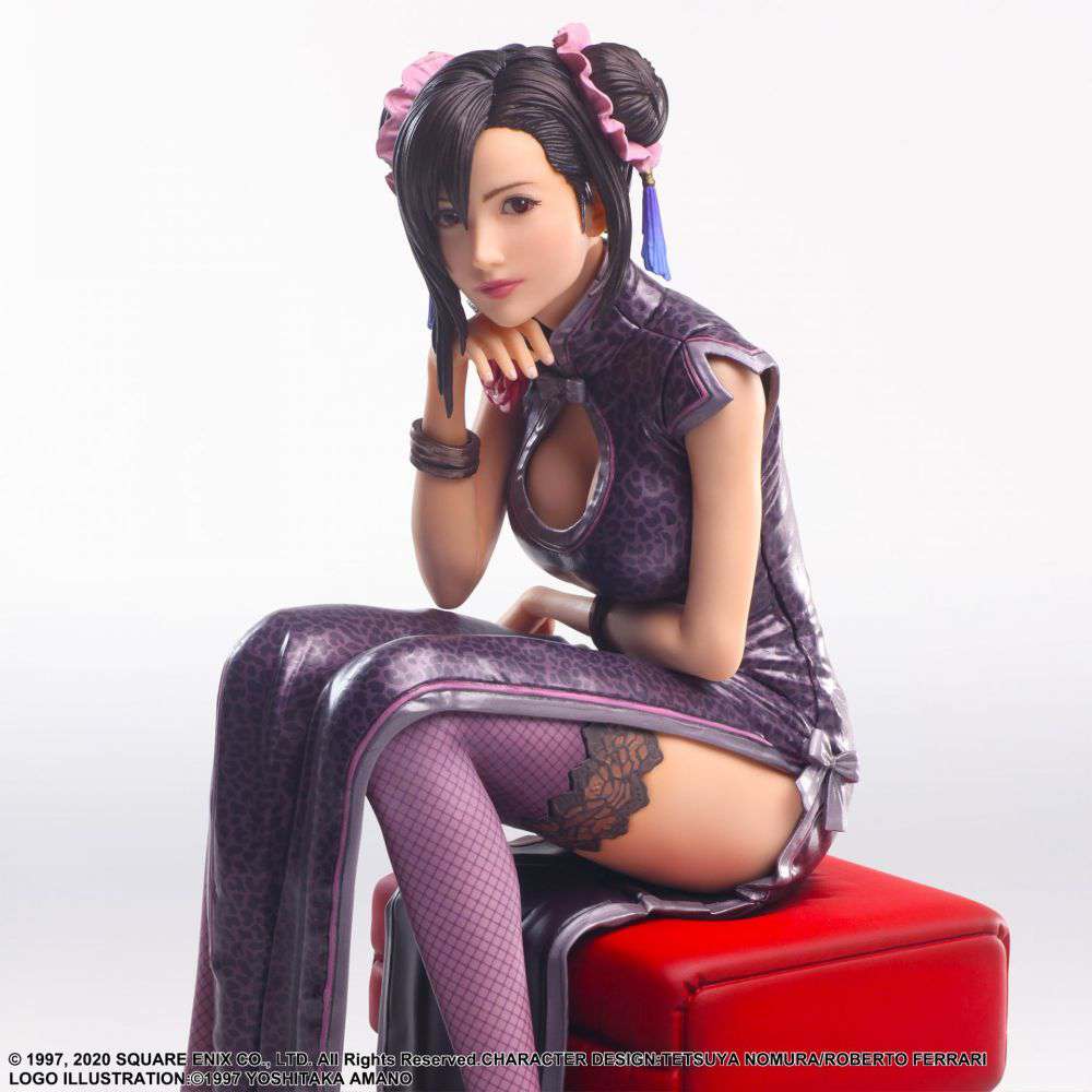 SQUARE ENIX FFVII REMAKE TIFA SPORTY DRESS STATICART STATUA 16 cm