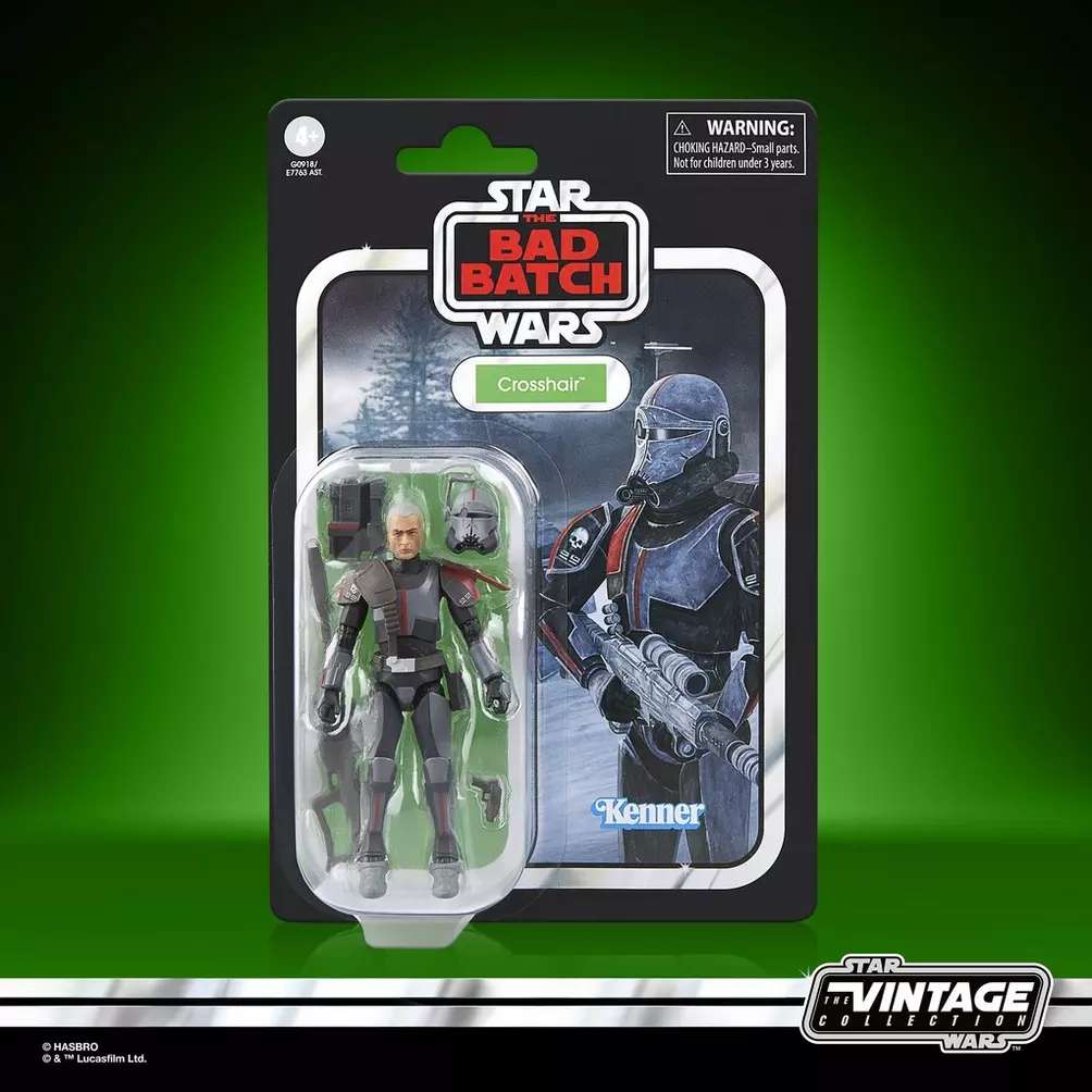 HASBRO - STAR WARS VINTAGE BAD BATCH CROSSHAIR ACTION FIGURE