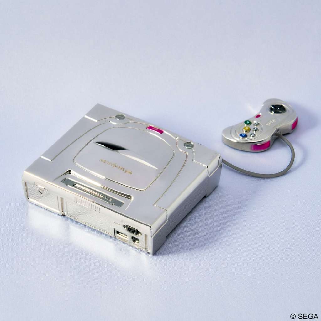 SEGA HAR SEGA SATURN WHITE BRI AR REPLIC