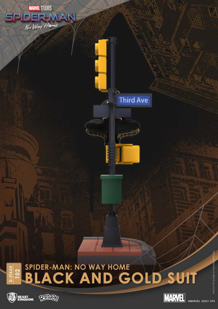D-STAGE SPIDER-MAN NWH BLACK/GOLD SUIT