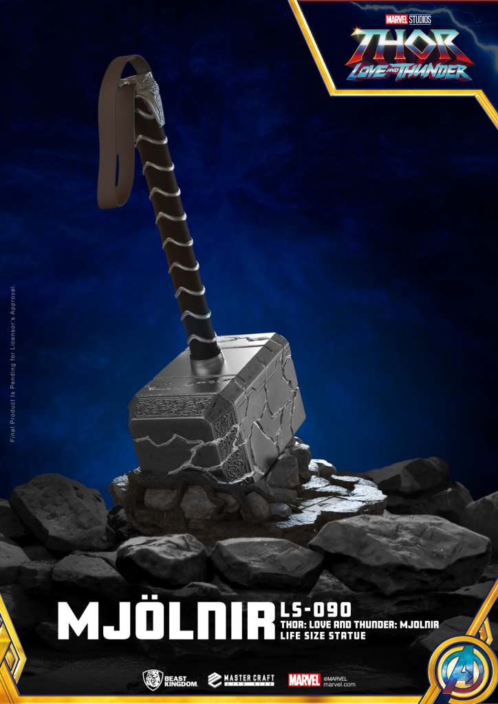 BEAST KINGDOM THOR LOVE'N'THUNDER MJOLNIR 1/1 REPLICA 53 cm