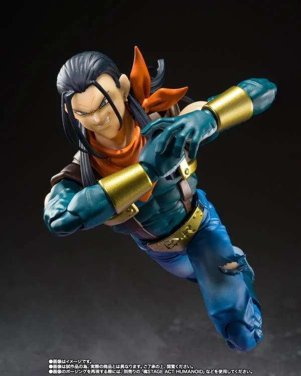 BANDAI SUPER ANDROID 17 DRAGON BALL GT S.H. FIGUARTS ACTION FIGURE 15.5 CM