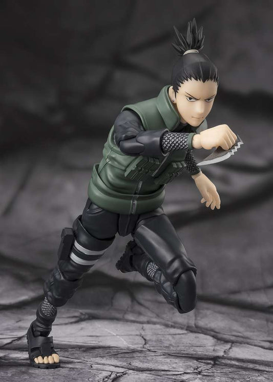 NARUTO SHIPPUDEN S.H. FIGUARTS ACTION FIGURA SHIKAMURA NARA BRILLIANT STRATEGIST 15 CM BANDAI TAMASHII NATIONS