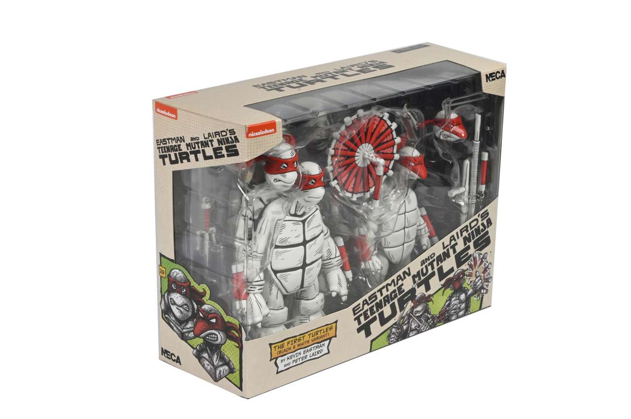 TMNT MIRAGE B&W FIRST TURTLES 2PACK AF