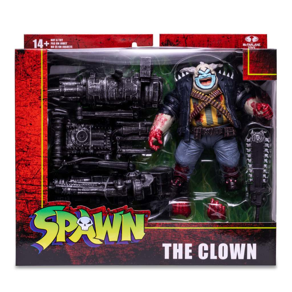 MCFARLANE TOYS SPAWN CLOWN BLOODY DLX SET ACTION FIGURE 17 cm