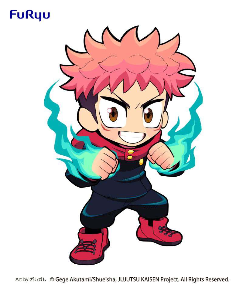 JUJUTSU KAISEN TOONIZE PVC STATUA YUJI ITADORI CARTOON COLOR VER. 13 CM FURYU