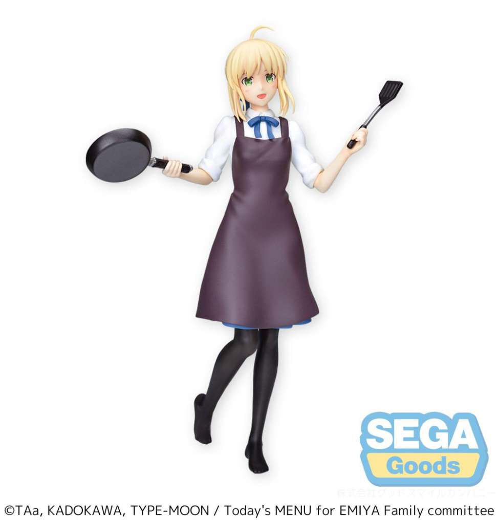 SEGA TODAYS MENU EMIYA FAMILY SABER PM FIGURA 21 cm