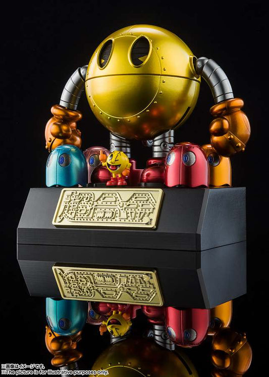 PAC-MAN STATUA PAC-MAN DIECAST CHOGOKIN TAMASHII NATIONS FIGURA 10CM BANDAI
