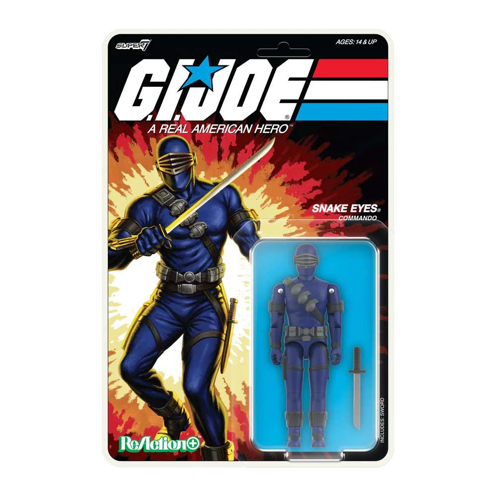 G.I. JOE W03 SNAKE EYES (CARTOON) RE+ AF