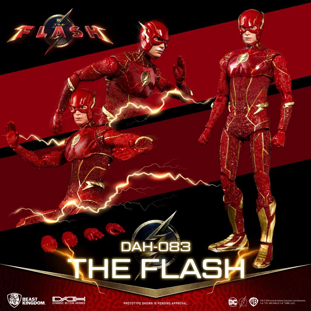 THE FLASH DYNAMIC 8CTION HEROES ACTION FIGURA 1/9 THE FLASH 24 CM BEAST KINGDOM TOYS