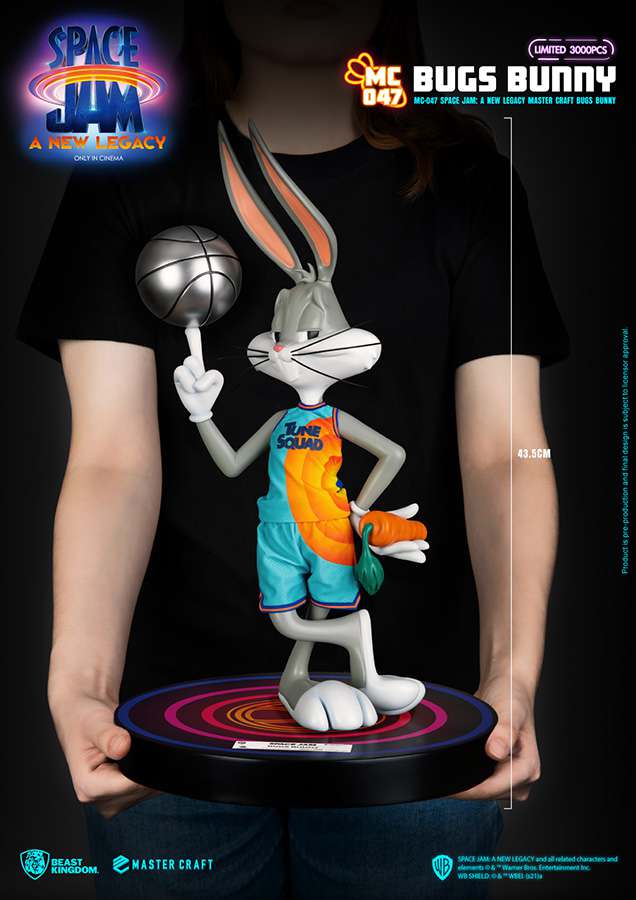 BEAST KINGDOM SPACE JAM 2 BUGS BUNNY MASTER CRAFT STATUA 43 cm