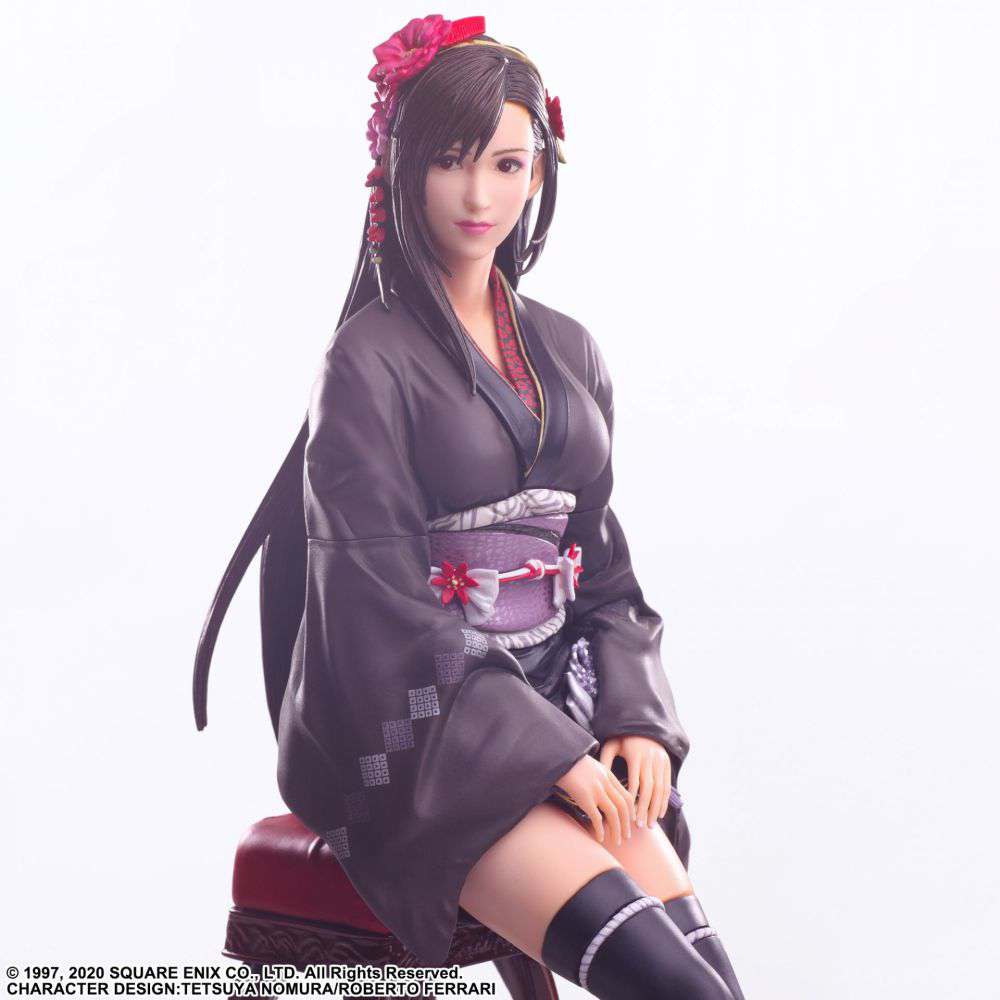 SQUARE ENIX FFVII REMAKE TIFA EXOTIC DRESS STATICART STATUA 24 cm