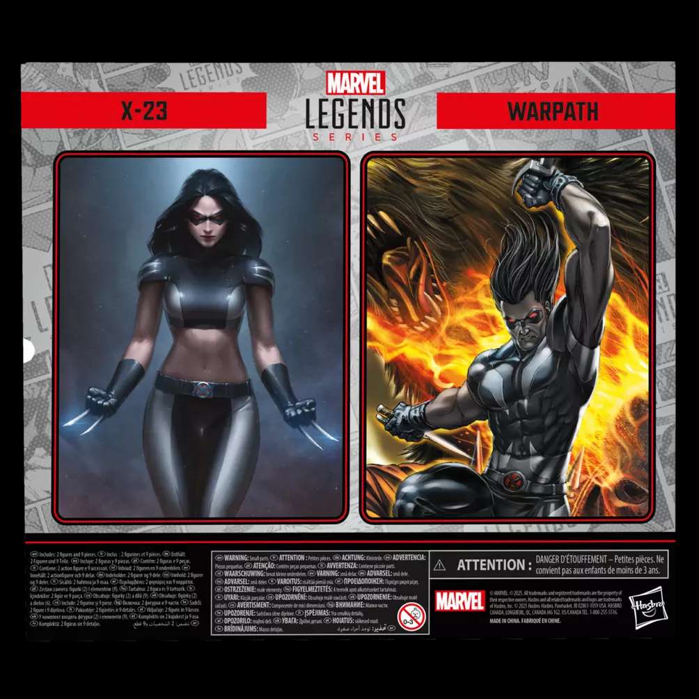 X-FORCE MARVEL LEGENDS ACTION FIGURA 2-PACK X-23 & WARPATH 15 CM HASBRO
