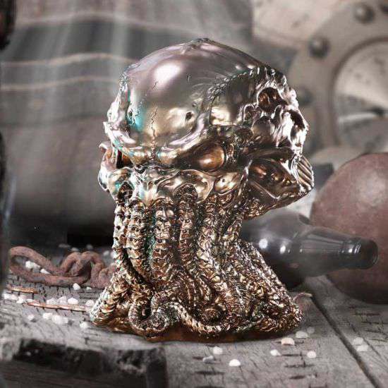 JAMES RYMAN BRONZE CTHULHU SKULL FIG