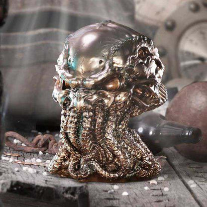 JAMES RYMAN BRONZE CTHULHU SKULL FIG