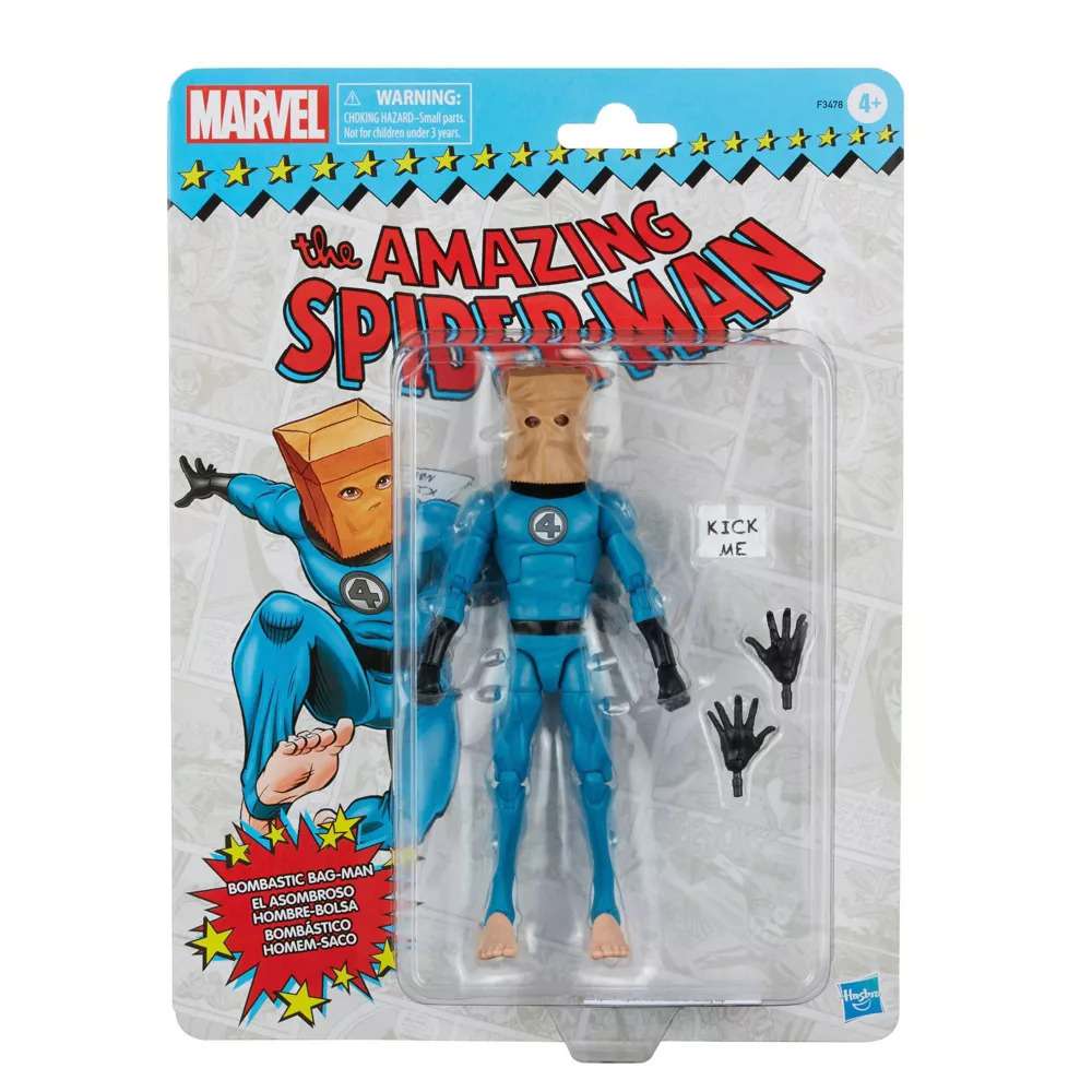 THE AMAZING SPIDER-MAN MARVEL LEGENDS SERIES ACTION FIGURA 2022 BOMBASTIC BAG-MAN 15 CM HASBRO