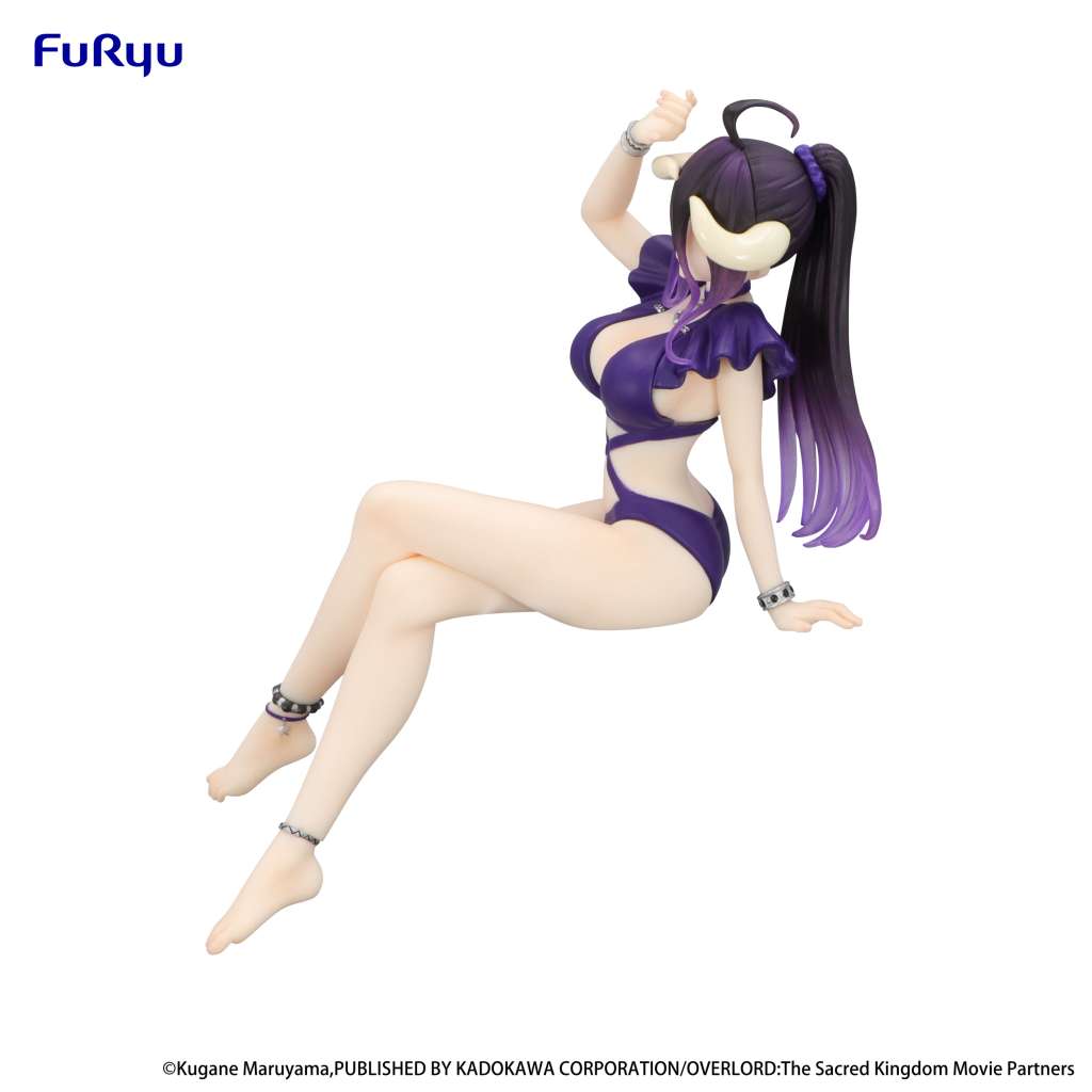 OVERLORD NOODLE STOPPER PVC STATUA ALBEDO SWIMSUIT DARK PURPLE COLOR VER. 16 CM FURYU