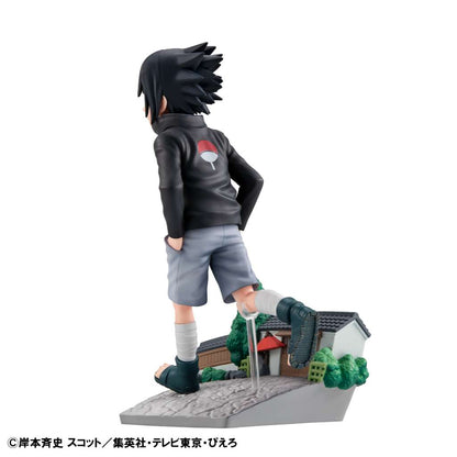 NARUTO SHIPPUDEN G.E.M. SERIES PVC STATUA SASUKE UCHIHA GO! 14 CM MEGAHOUSE