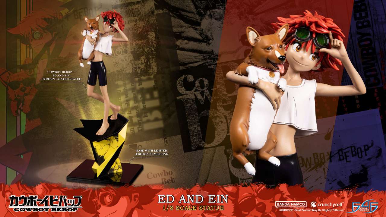 COWBOY BEBOP ED AND EIN 1/8 RESIN STATUE