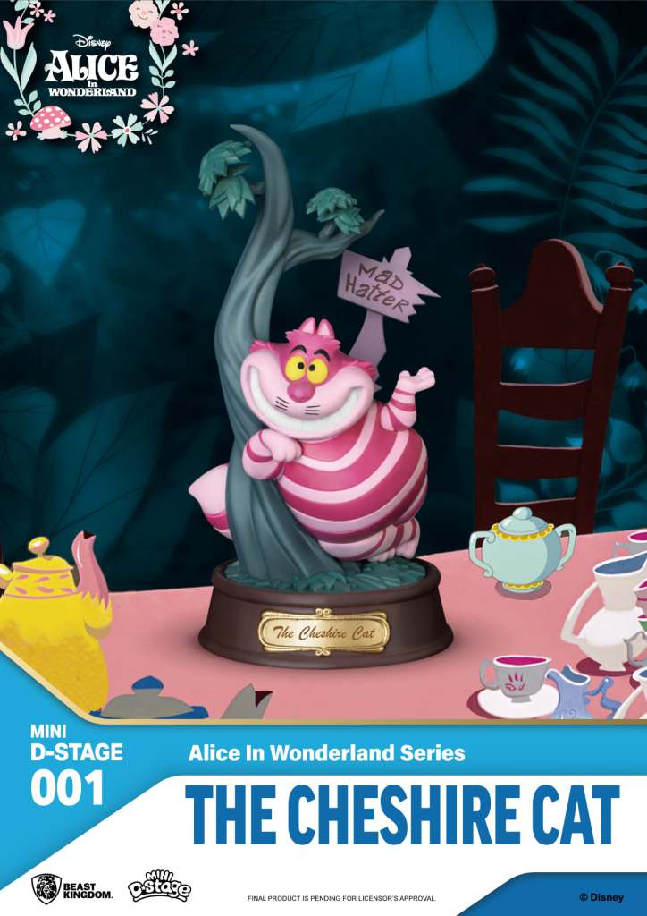 BEAST KINGDOM MINI D-STAGE ALICE WOND CHESHIRE CAT STATUA 10 cm