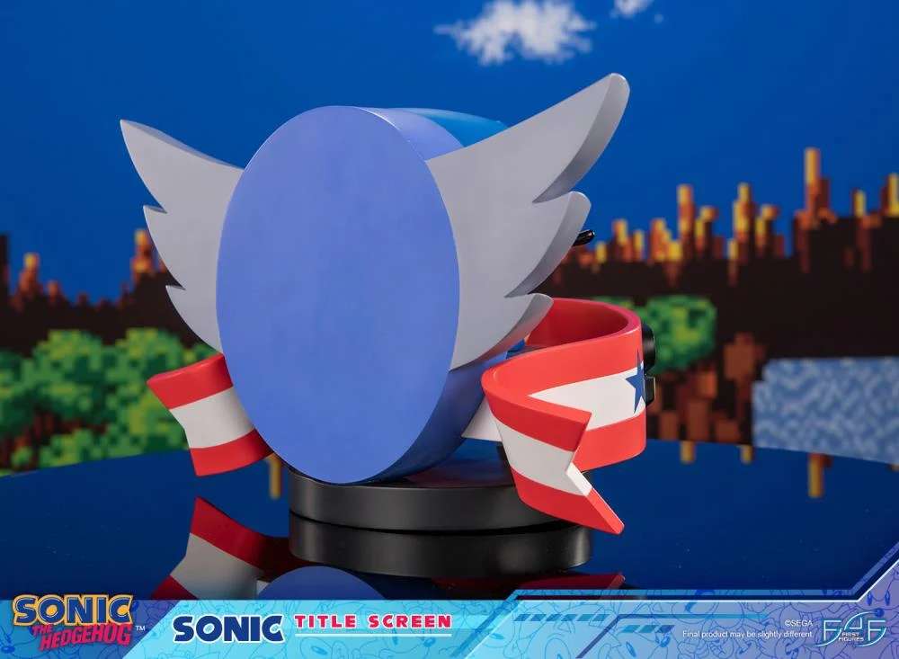 SONIC THE HEDGEHOG TITLE SCREEN STATUE