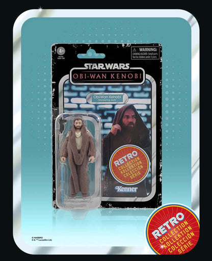 STAR WARS: OBI-WAN KENOBI RETRO COLLECTION ACTION FIGURA 2022 OBI-WAN KENOBI (WANDERING JEDI) 10 CM HASBRO