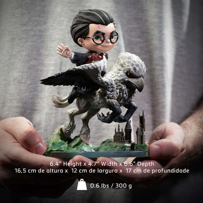 IRON STUDIOS - HARRY POTTER + BUCKBEAK MINICO STATUA 17 cm