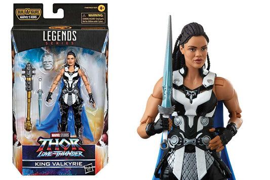 THOR: LOVE E THUNDER MARVEL LEGENDS SERIES ACTION FIGURA 2022 MARVEL'S KORG BAF -3: KING VALKYRIE 15 CM HASBRO