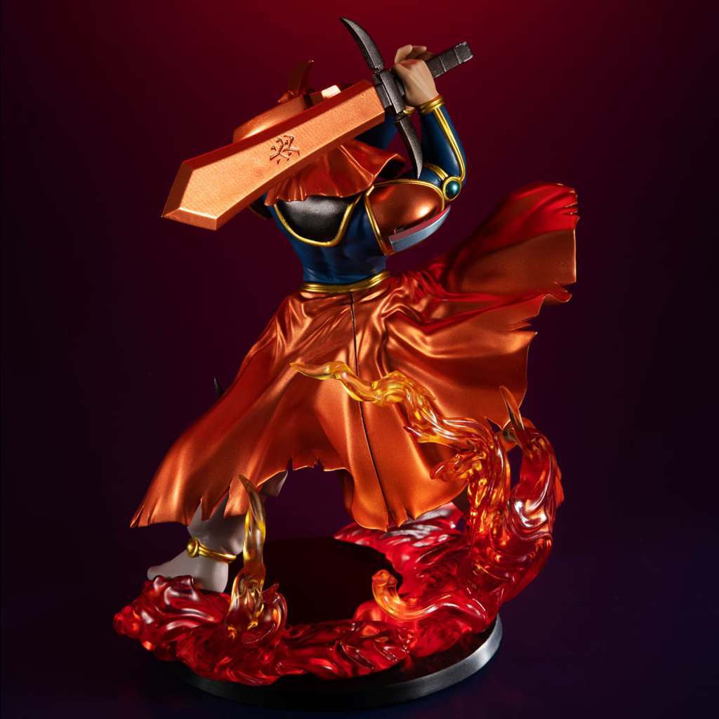 MEGAHOUSE MONSTER CHRONICLES YUGIOH FLAME SWORDSMA STATUA 12 cm