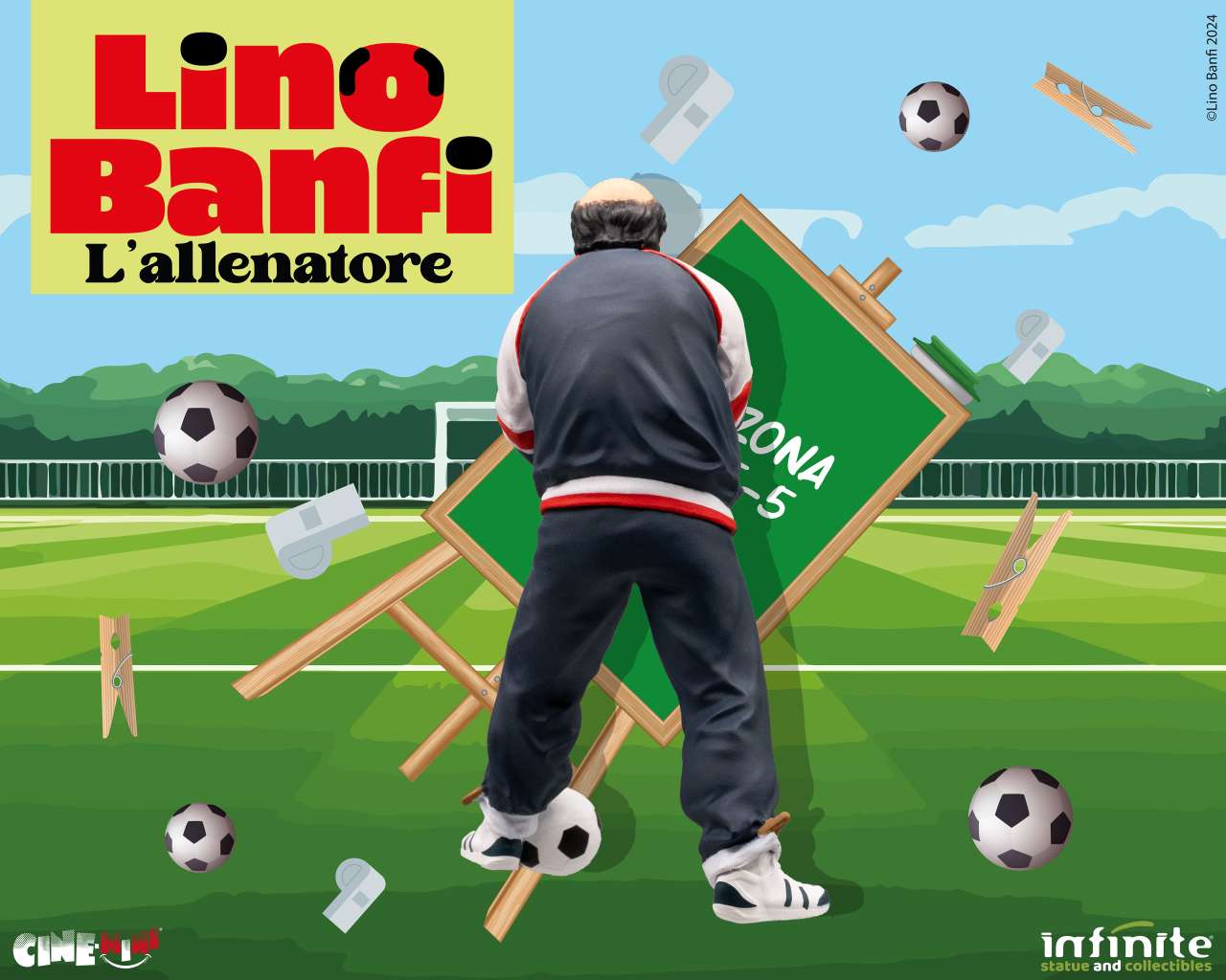 INFINITE STATUE LINO BANFI L’ALLENATORE CINEMINI PVC MINI FIGURA 10 cm